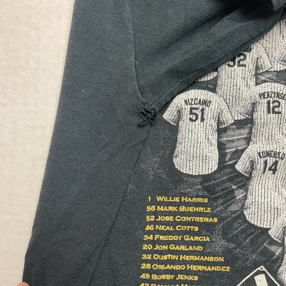 vintage Y2K Chicago Whotesox MLB Champions T Shirt Size L 2005 - Picture 6 of 10